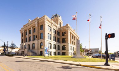 Gainesville, Texas, USA - October 19, 2022: The Cooke County Courthouse