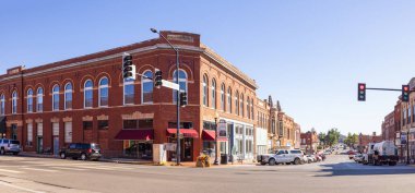 Guthrie, Oklahoma, USA - October 17, 2022: The old business district on Oklahoma Avenue