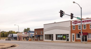 Jay, Oklahoma, USA - October 16, 2022: The old business district on