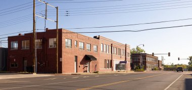 Seminole, Oklahoma, USA - October 15, 2022: The old business district Broadway Avenue