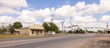 Tilden, Texas, USA - October 14, 2022: Old abandoned business, now a landmark in the old business district on River Street