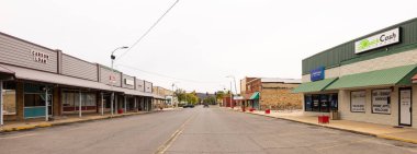 Stilwell, Oklahoma, USA - October 16, 2022: The old business district on Division Street