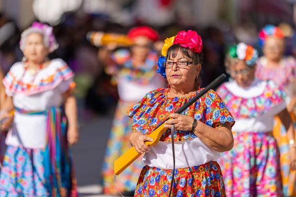 Matamoros Tamaulipas Mexiko November 2022 Desfile Del Noviembre Senior Medlemmar — Stockfoto