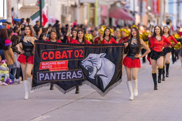 Matamoros Tamaulipas Mexico November 2022 Desfile Del Noviembre Members Cobat — Stock Photo, Image