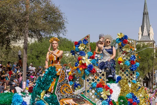 Сан Антоніо Штат Техас Сша Квітня 2022 Battle Flowers Parade — стокове фото