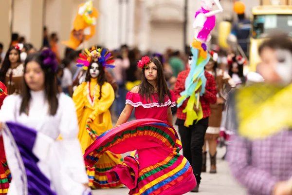 Matamoros Tamaulipas Mexico November 2022 Dia Los Muertos Parade Dansers — Stockfoto