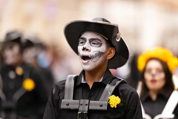 Matamoros Tamaulipas Meksyk Listopada 2022 Dia Los Muertos Parade Ricardo — Zdjęcie stockowe