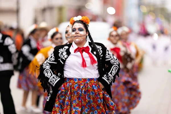 Matamoros Tamaulipas Meksyk Listopada 2022 Parada Dia Los Muertos Meksykańscy — Zdjęcie stockowe