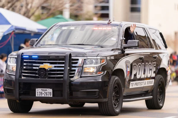 美国得克萨斯州拉雷多 2022年2月19日 拉雷多警察局 Laredo Police Dept 的Anheuser Busch Washingtons Birthday — 图库照片
