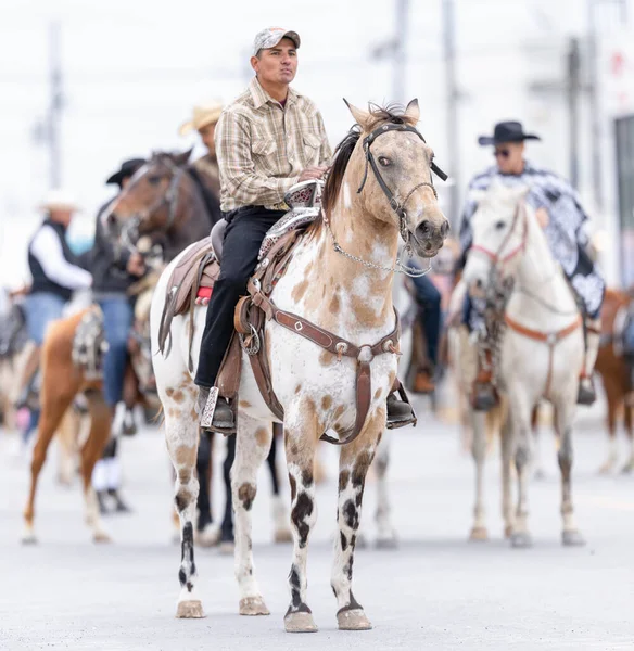 Valle Hermoso Tamaulipas Mexiko März 2023 Parade Zum Stadtjubiläum Große — Stockfoto