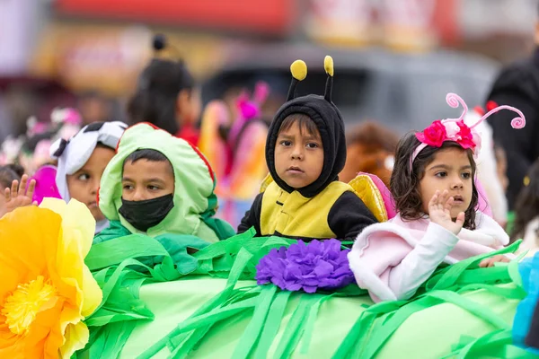 Valle Hermoso Tamaulipas Mexico March 2023 City Anniversary Parade Children — 图库照片
