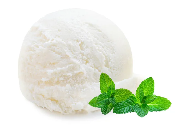 레아와 배경에 분리되어 바닐라 아이스크림 — 스톡 사진