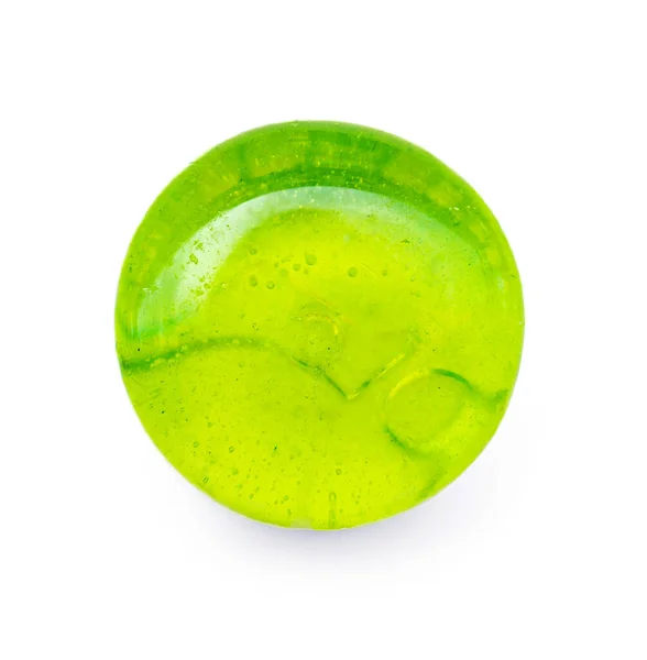 白を基調とした緑のミントキャンディ メンソールキャンディトップビュー フラット — ストック写真