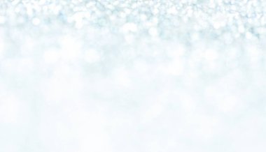 Gümüş ışıklar soyut Noel arkaplanı. Sihirli beyaz toz. Tatil Yeni Yıl Parıltısı Odaklanamayan Arka Gruplandırma