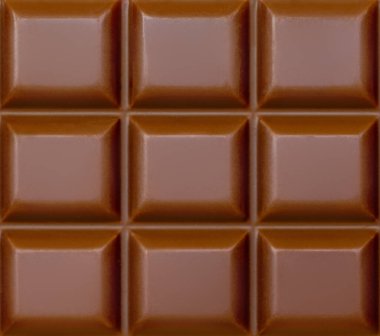 Arka planda sütlü çikolata var. Çikolata desenli. Yüksek çözünürlüklü resim kapat