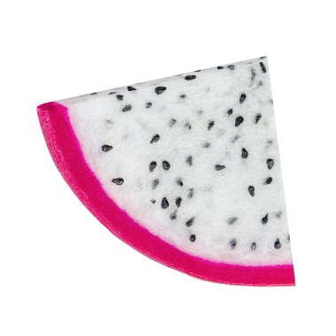 Pitaya izole edildi. Olgun Ejderha meyvesi ya da pitahaya beyaz arka planda. Paket tasarım elemanı üst görünümü. Düz yatıyordu.