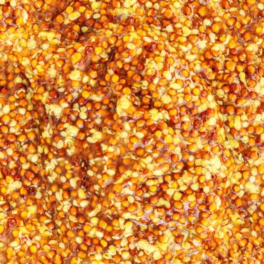 Dijon hardal sosu arkaplanı. Duvar kağıdı. Hardal tıkırtısı