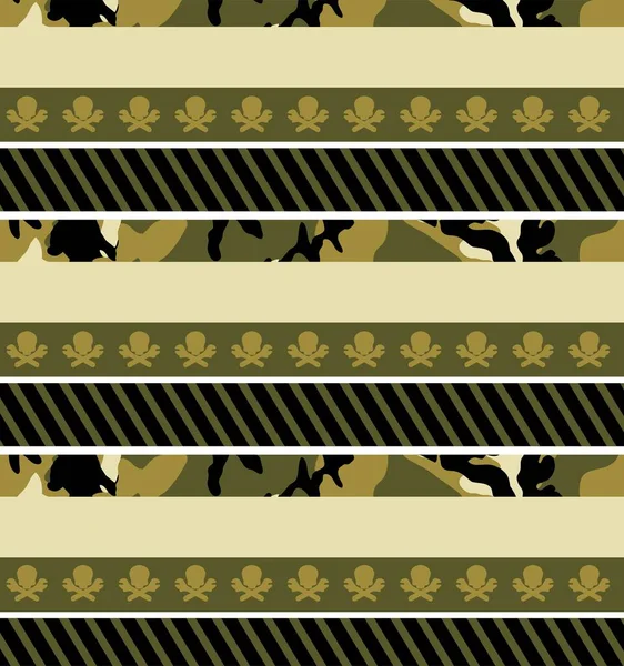 Pattern Stripes Stripes Army Green — Stock Vector