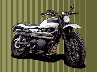 motor karıştırma beyaz renk vektör şablonu