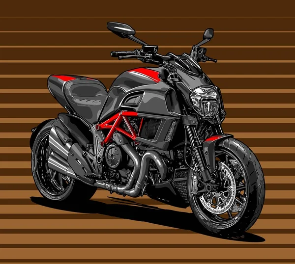 Modèle Vectoriel Vélo Rouge — Image vectorielle