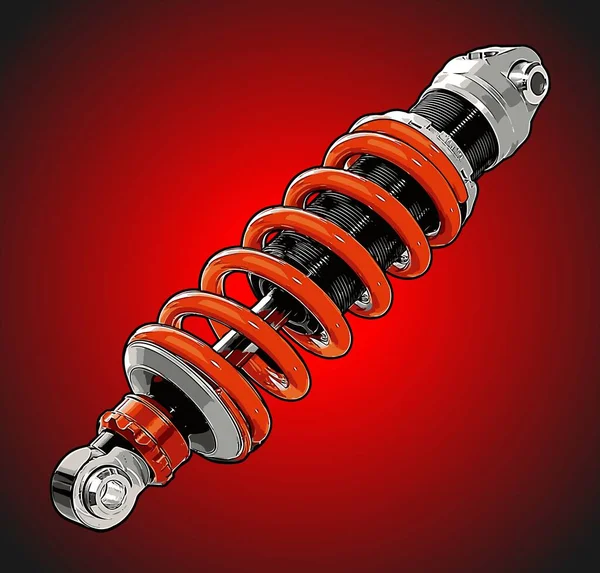 Modèle Vectoriel Moto Course Shockbreaker — Image vectorielle