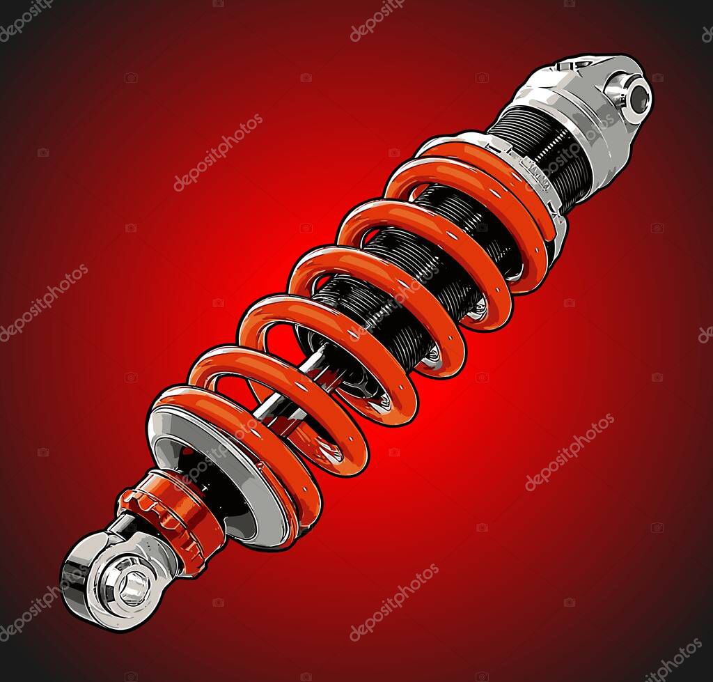 Shockbreaker racing motorcycle vector template