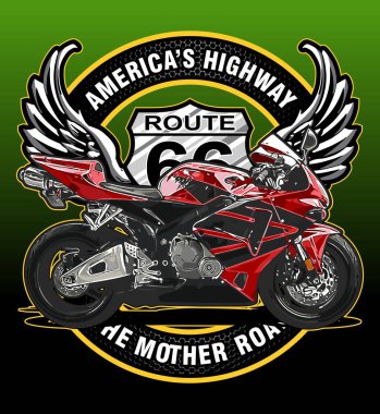  Trafik işaretinde kanatları olan motorsiklet