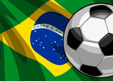 Dünya Kupası ülkelerinin futbol topları ve bayrakları