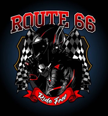 Yarış geçmişi olan motorcu ve kurdele