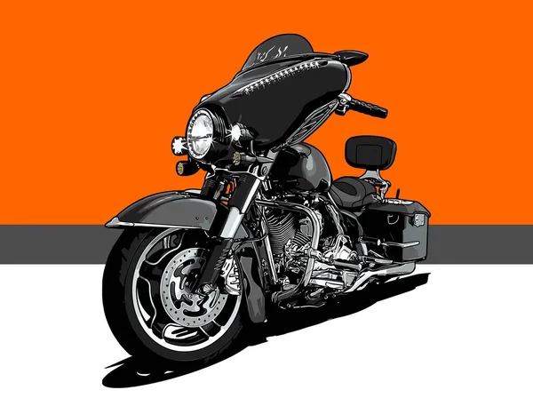 Grafik Tasarımı Için Motosiklet Vektör Şablonu — Stok Vektör