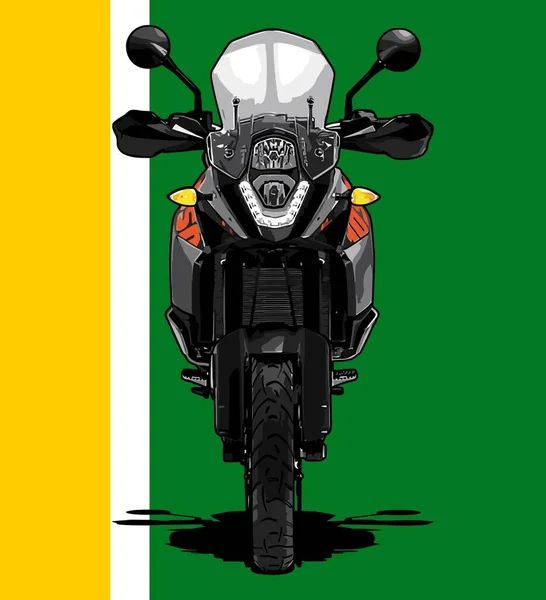 Motorkerékpár Vektor Sablon Grafikai Tervezési Igények — Stock Vector