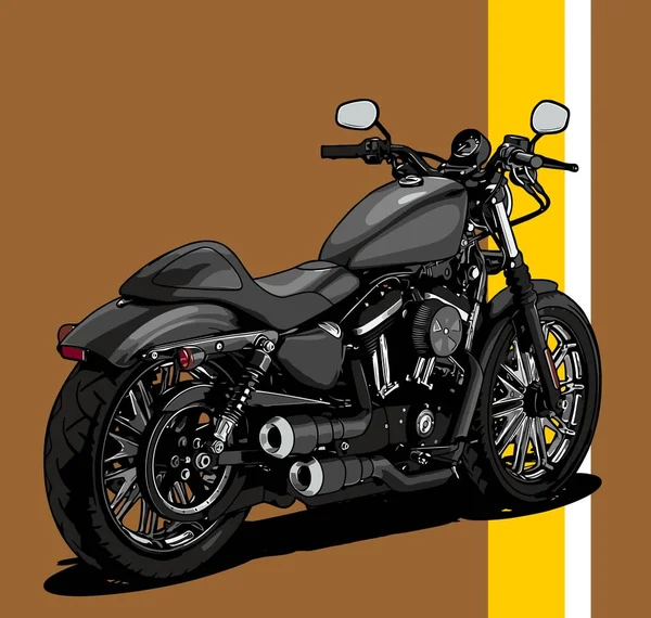 Motocyklový Vektor Šablona Pro Grafický Design Potřeby — Stockový vektor