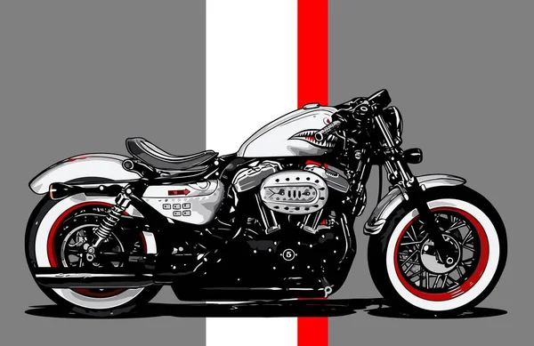 Plantilla Vector Moto Para Las Necesidades Diseño Gráfico — Archivo Imágenes Vectoriales