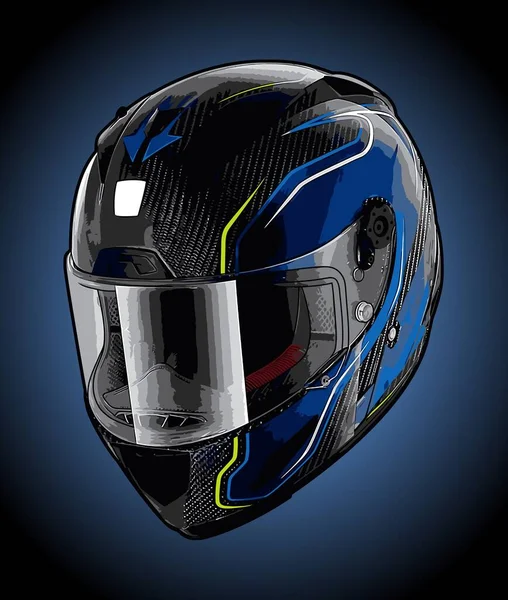 摩托车头盔矢量模板设计需要 — 图库矢量图片