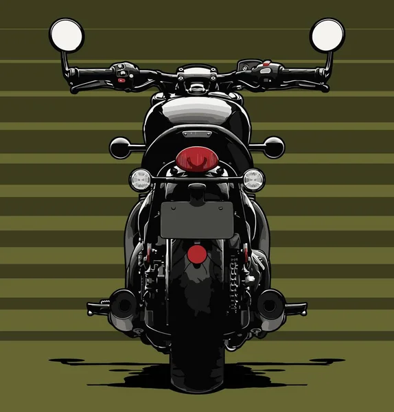 Motorrad Vektor Vorlage Für Design Bedürfnisse — Stockvektor
