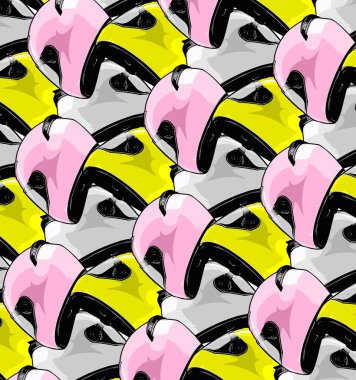 Grafik tasarımı için kask vektör şablonu