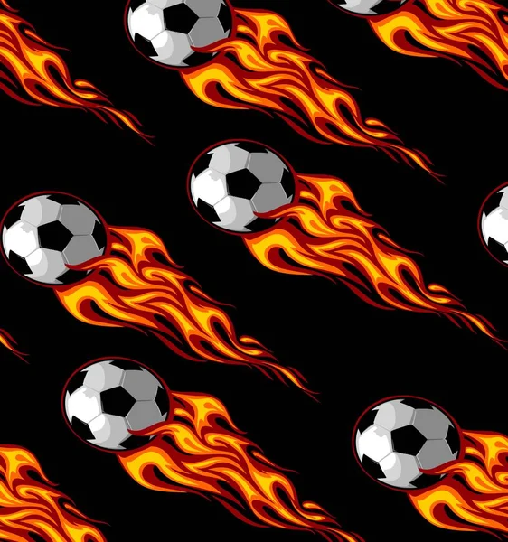 燃えるボールパターンベクトルテンプレート — ストックベクタ