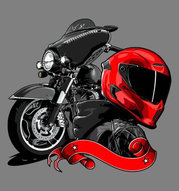  grafik tasarımı için motorcu vektör şablonu 