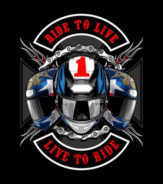 grafik tasarımı için motorcu vektör şablonu