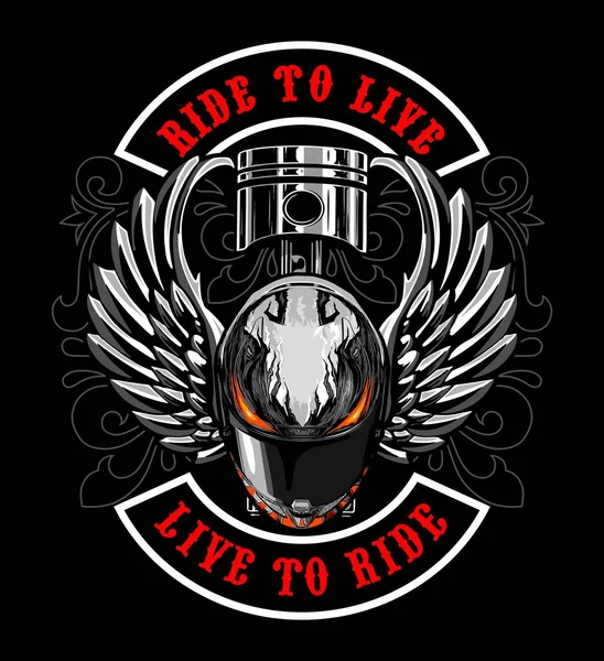 grafik tasarımı için motorcu vektör şablonu