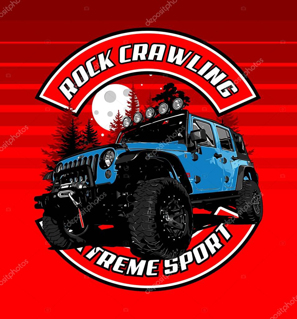 Suv car vector template for graphic design