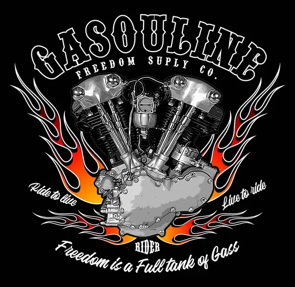 Grafik tasarımı için v motorlu vektör şablonu 