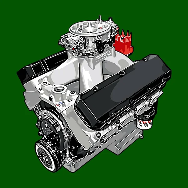 Coche Motor Carreras Vector Plantilla — Vector de stock
