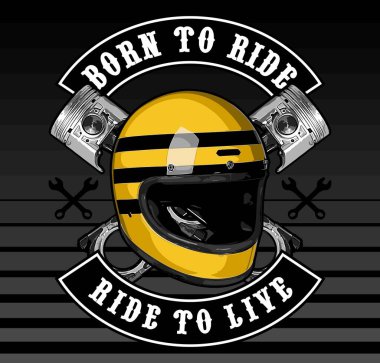  Grafik tasarımı için kask vektör şablonu 