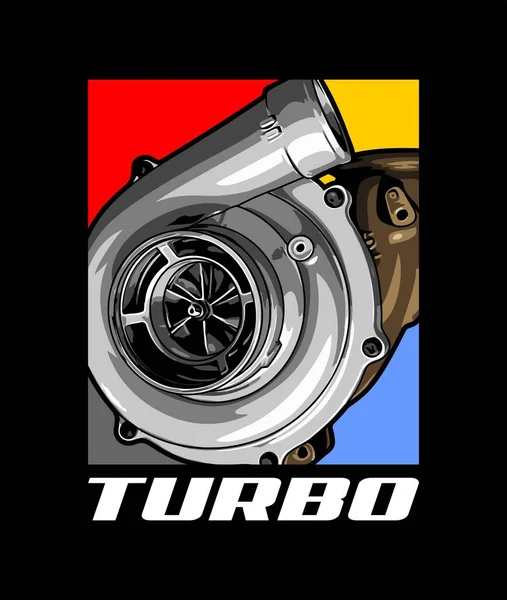 Turbo Kit Vektor Mall För Grafisk Design — Stock vektor
