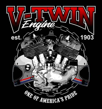  v çift motor ve kask vektör şablonu