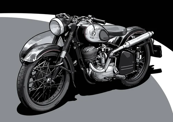 Vektorová Šablona Motocyklu Pro Design Trička — Stockový vektor