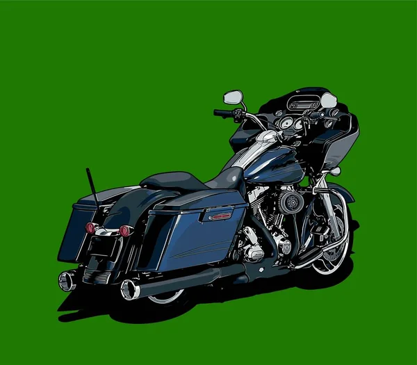 Motorcykel Kryssare Vektor Mall För Grafisk Design Behov — Stock vektor