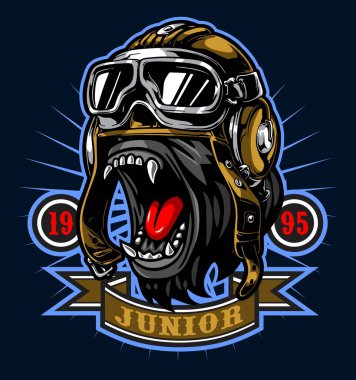 Gözlük takan hayvan vektör şablonu 