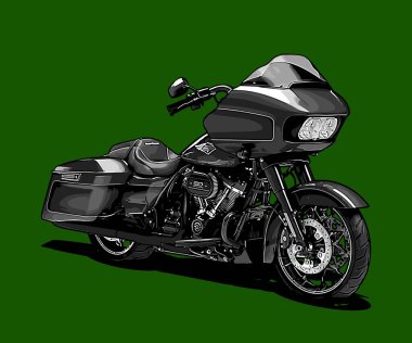  Tasarım ihtiyaçları için motosiklet kruvazörü vektör şablonu 